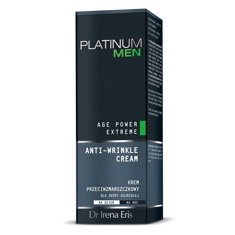 Dr. Irena Eris Platinum Men kortsudevastane päeva-ja öökreem 50ml - Image 2