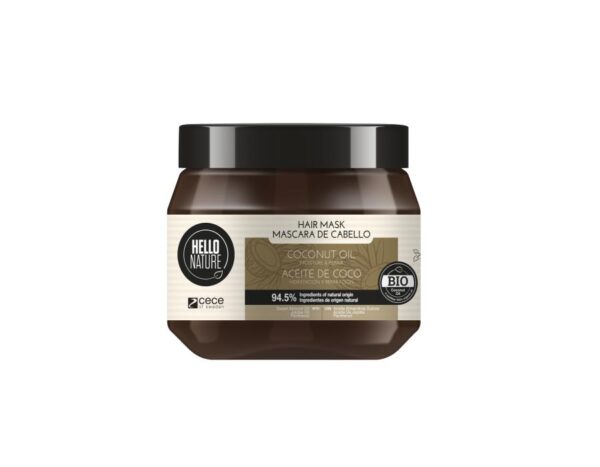Hello Nature Niisutav ja taastav juuksemask kookosõliga 250ml