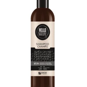 Hello Nature Toitev ja tugevdav šampoon musta kaaviariga 300ml