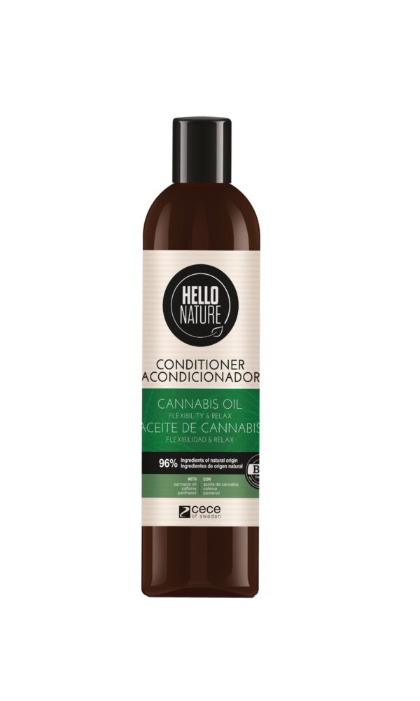 Hello Nature Tugevdav ja elastsust andev juuksepalsam kanepiõliga 300ml