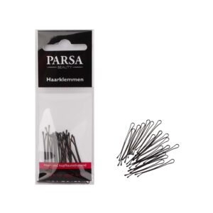 PARSA 62808 juukseklambrid 4 cm/18 tk/mustad