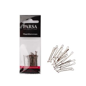 PARSA 62809 juukseklambrid 4 cm/18 tk/pruunid