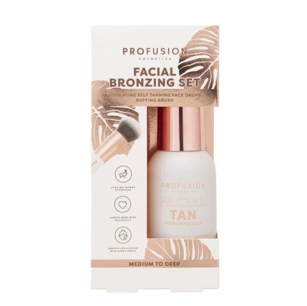Profusion Facial Bronzing set Isepruunistavad tilgad näole + pintsel