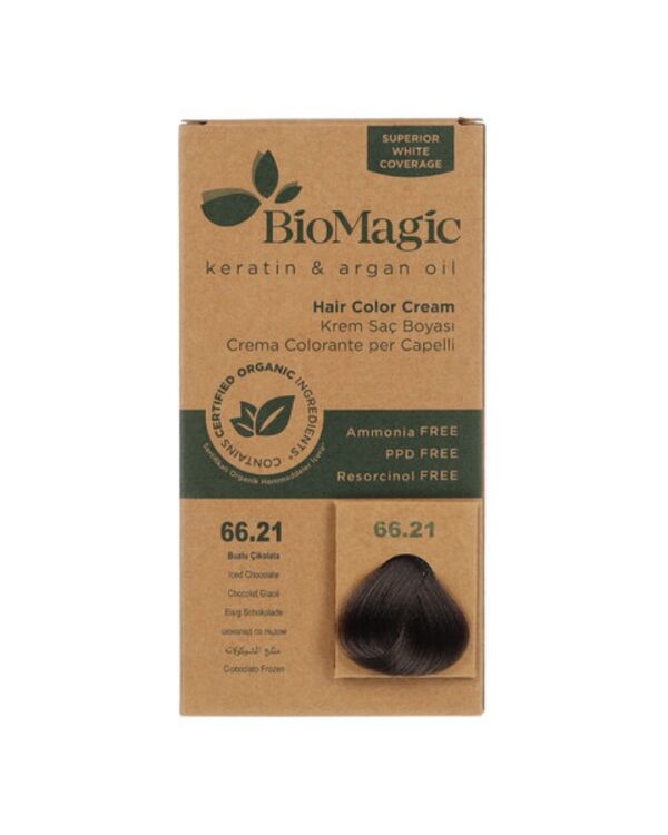 Biomagic Hair Color Cream kreemjas juuksevärv 66.21 Iced Chocolate 60ml