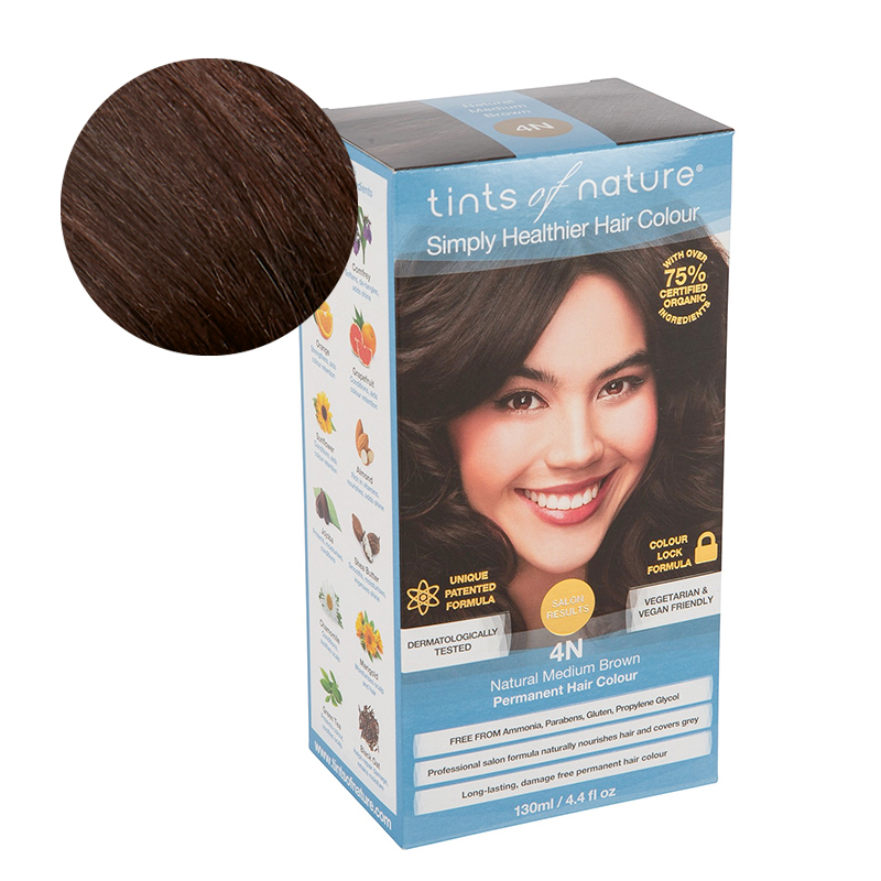 Tints Of Nature 4N - Natural Medium Brown Looduslik juuksevärv