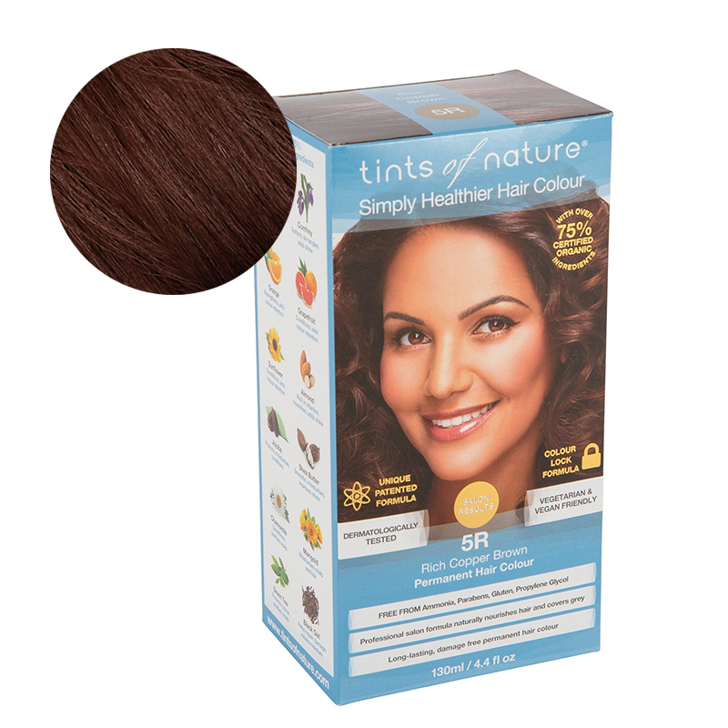 Tints Of Nature 5R Rich Copper Brown Looduslik juuksevärv