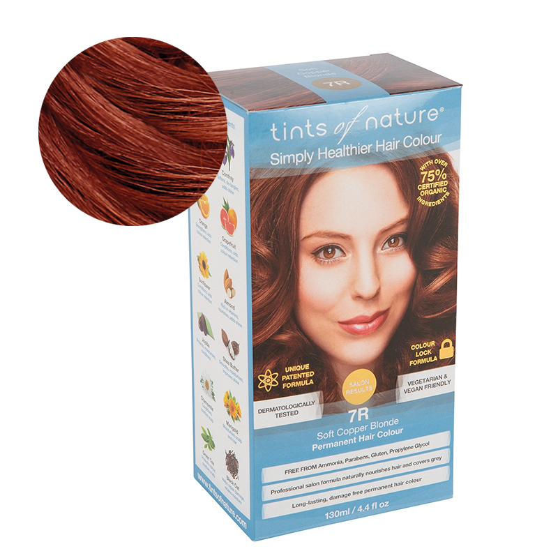 Tints Of Nature 7R Soft Copper Blonde Looduslik juuksevärv