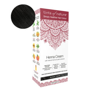 Tints Of Nature Henna Cream Black Looduslike henna- ja taimeekstraktidega kergvärv, must