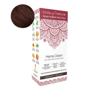 Tints Of Nature Henna Cream Chocolate Looduslike henna- ja taimeekstraktidega kergvärv, šokolaad