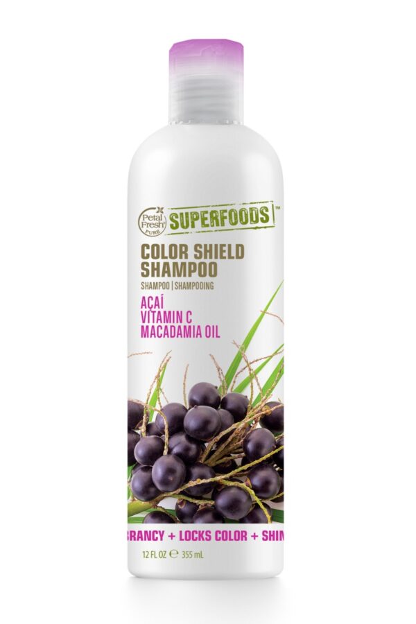 Petal Fresh Superfoods Acai ja makadaamia šampoon värvitud juustele 355ml
