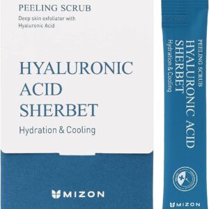 Mizon Hyaluronic Acid Sherbet Peeling Scrub näokoorija sooda ja hüaluroonhappega 40 tk