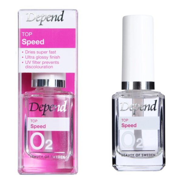 Depend O2 Top Speed - kiirelt kuivav läikiv pealislakk 11ml