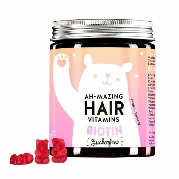 Bears With Benefits Ah-mazing Hair Vitamins Biotiiniga, suhkruvaba 60tk