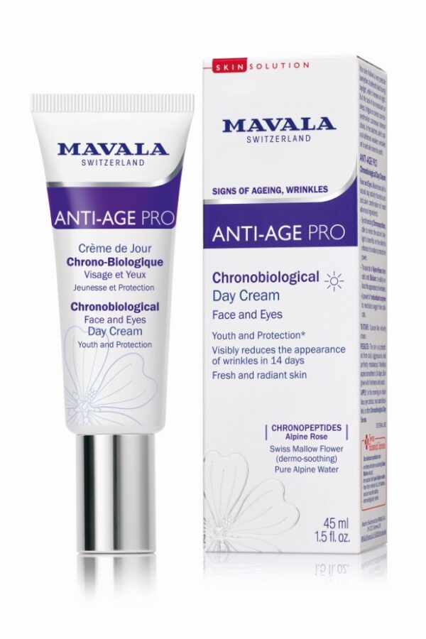 Mavala Anti Age Pro Chrono-biological Day Cream Face and Eyes noorendav päevakreem näole ja silmaümbrusele 45ml