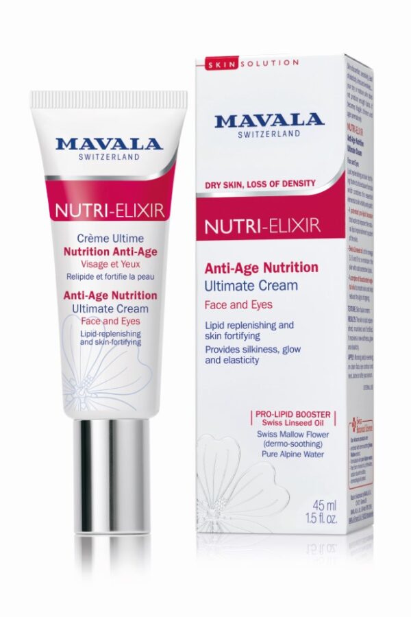 Mavala Nutri Elixir Anti-Age Ultimate Cream Face and Eyes toitev päevakreem näole ja silmaümbrusele 45ml