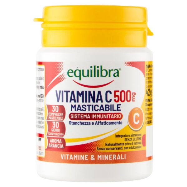 Equilibra C-vitamiin 500, 30 imemistabletti 42 g