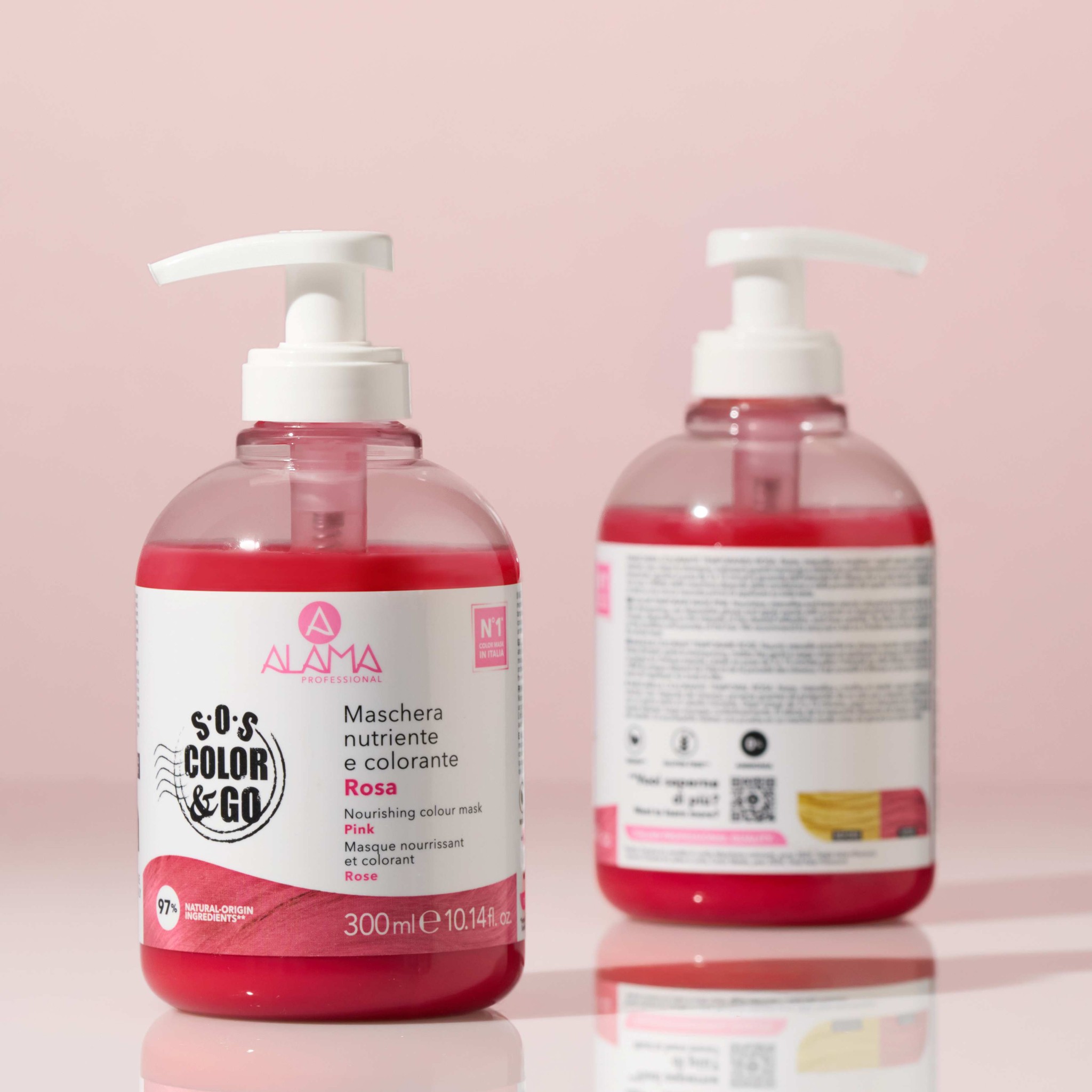 Alama Color&Go Tooniv juuksemask Rosa 300ml - Pilt 3