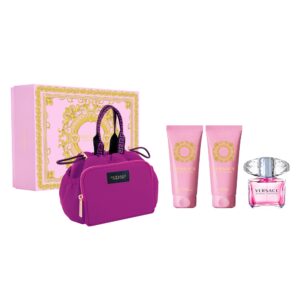 Versace Bright Crystal komplekt EdDT90+ihupiim+dušigeel+kosm.kott