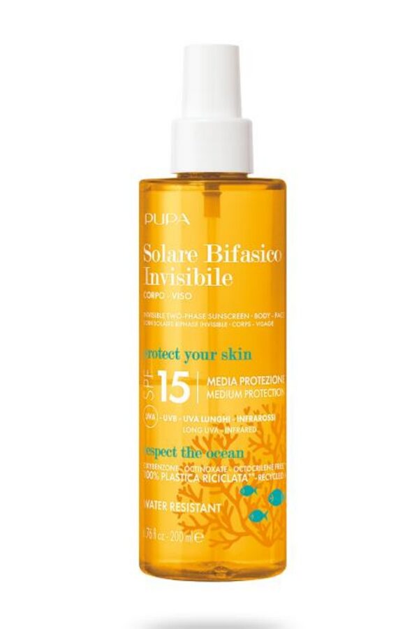 Pupa Päevitussprei 2-faasiline SPF 15 200ml