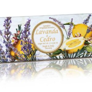 Fiorentino Seepide komplekt Capri lavendel ja seeder 3x100g