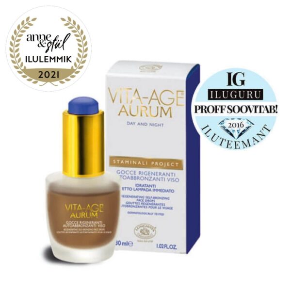 Vita-Age Aurum Self-Tanning Drops isepruunistava ja vananemisvastase toimega 30ml