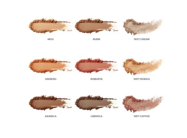 Jvone Milano lauvärvipalett Shadow Library Eyeshadow Palette 01 Arabica - Image 2
