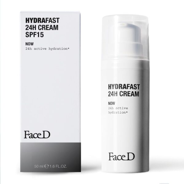 FaceD Hydrafast 24h kreem SPF 15, 50ml