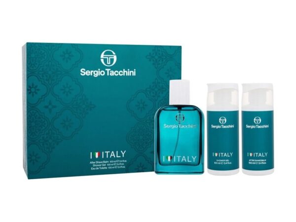 Sergio Tacchini I Love Italy man komplekt EdT100+sg100+ASB100ml