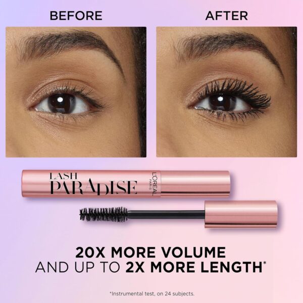 L´Oreal Lash Paradise Volüümi andev ja pikendav ripsmetušš must - Image 4