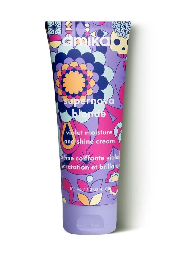 Amika Blonde Bust Your Brass violetne niisutav ja sära andev kreem 100ml