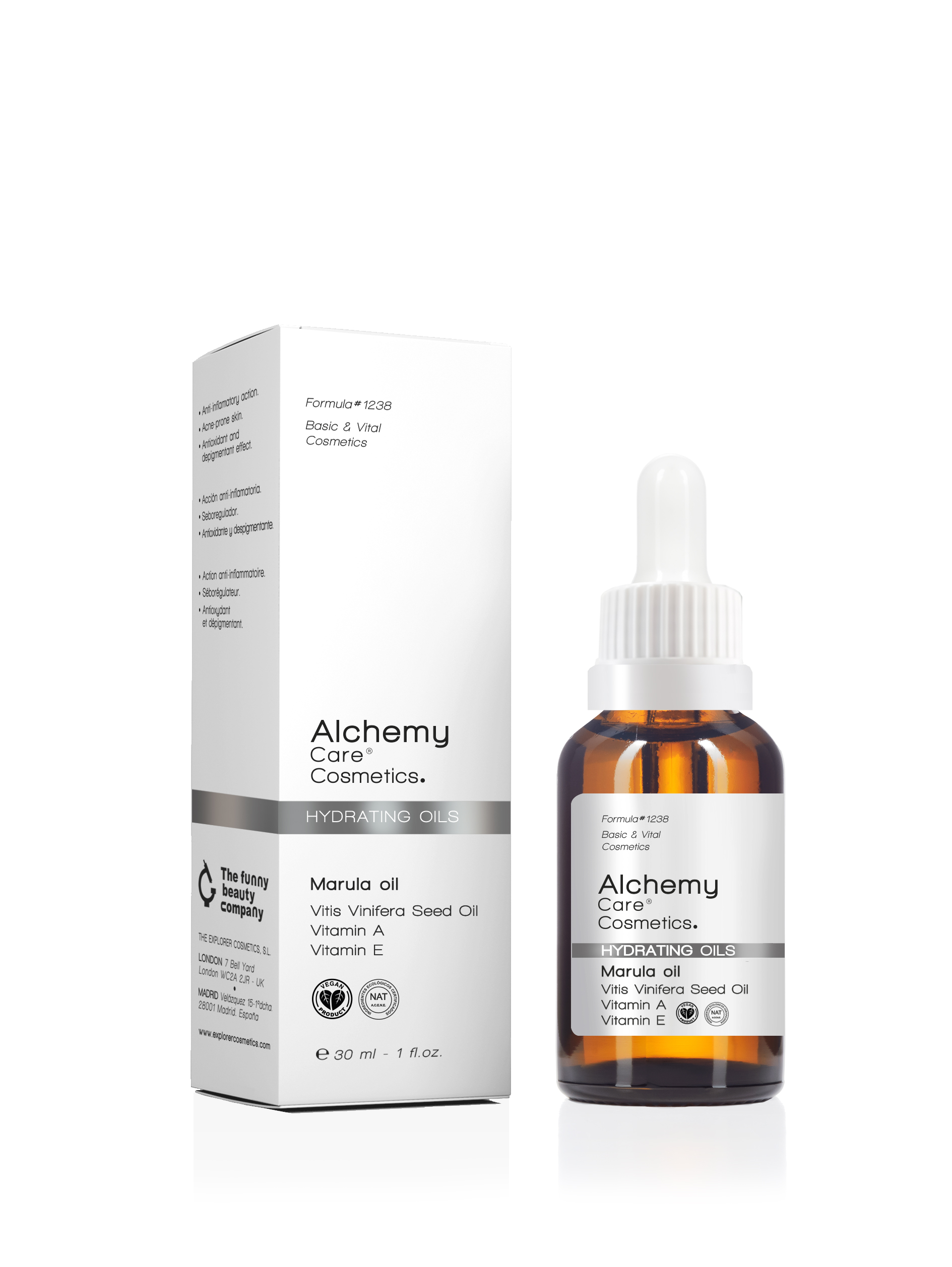 Alchemy Serum Hydrating Oils Marula Oil Maruulaõli viinamarjaseemneõliga seerum 30ml