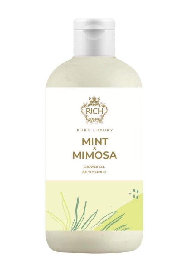 Rich Pure Luxury Shower Gel Mint & Mimosa troopilise lõhnaga dušigeel 280ml
