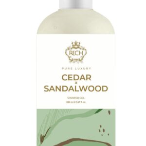 Rich Pure Luxury Shower Gel Cedar & Sandalwood julge puiduse lõhnaga dušigeel 280ml