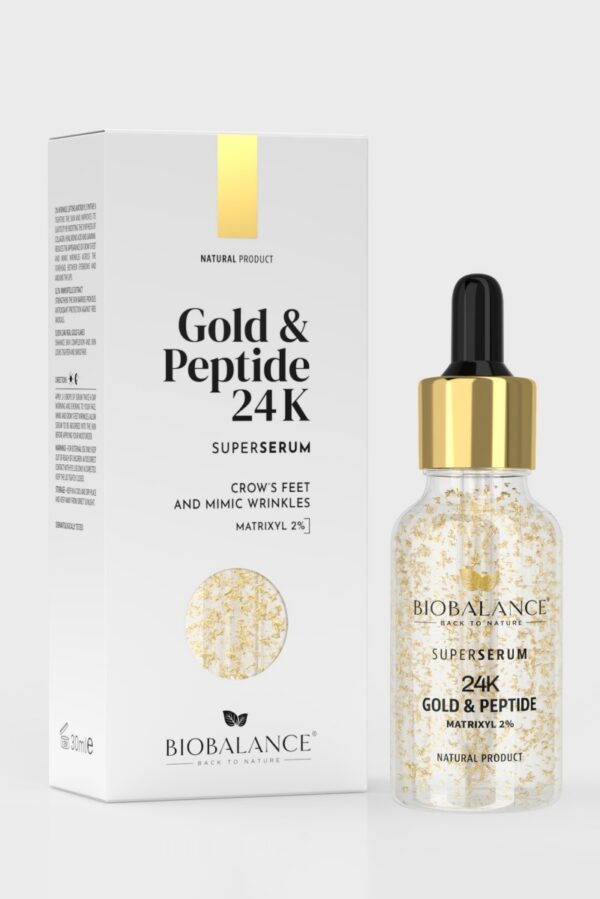 Bio Balance 24K Gold & Peptide Matrixyl 2% pinguldav ja sära andev seerum 30ml