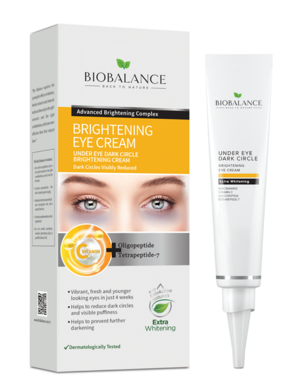 Bio Balance Under Eye Dark Circle Brightening kreem tumedate silmaaluste vastu 15ml