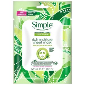 Simple kangasmask Simple De-Stress rikkalikult niisutav