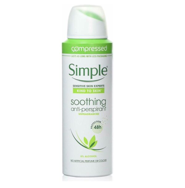 Simple Soothing aerosooldeodorant lõhnatu