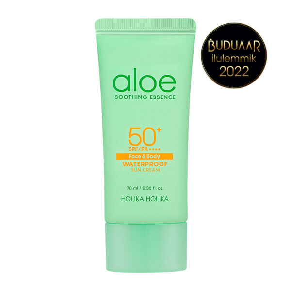 Holika Holika Aloe Cica Waterproof Sunscreen SPF50+ päikesekaitsekreem 70ml - Image 2