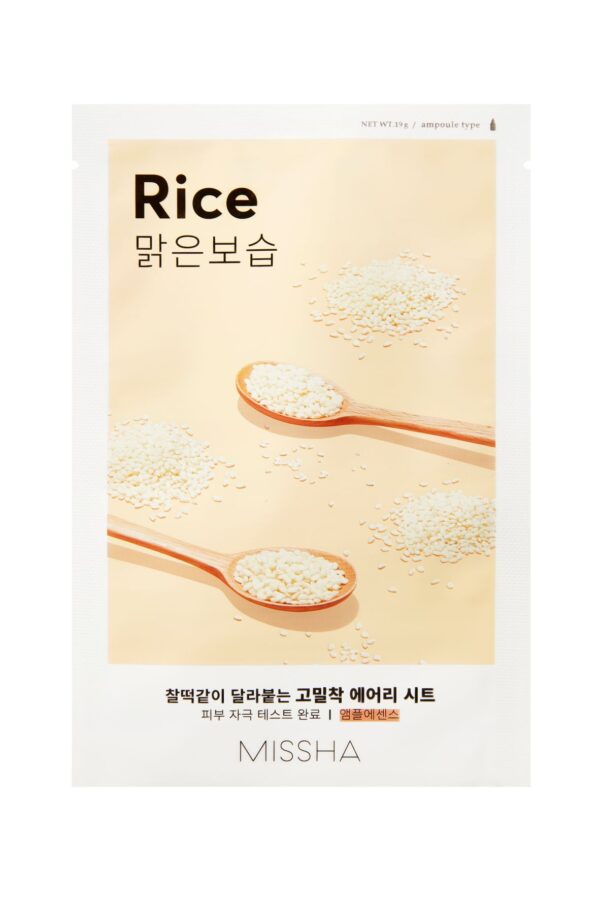 Missha Airy Fit Sheet Mask Rice tugevdav kangasmask 19g