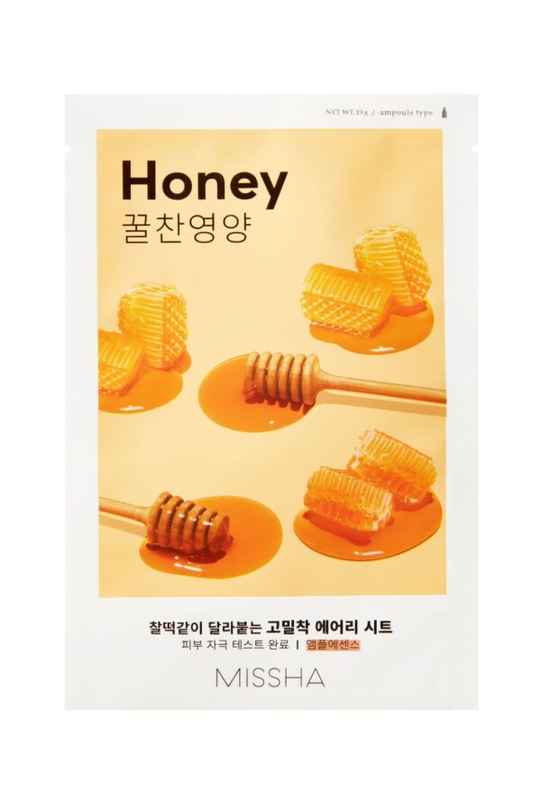 Missha Airy Fit Sheet Mask Honey sära andev kangasmask 19g