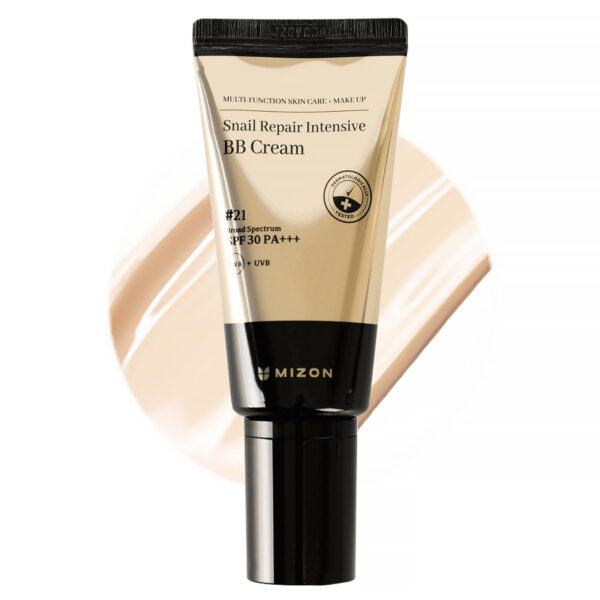 Mizon Multi Function Formula Snail Repair Intensive BB Cream SPF30+ РА+++ #21 Rose Beige 50ml