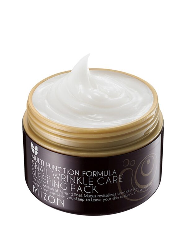 Mizon Multi Function Formula Snail Wrinkle Care Sleeping Pack Öine kortsuvastane näomask 80ml - Image 2