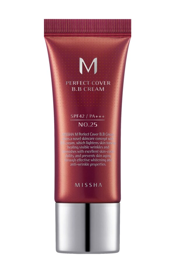 Missha M Perfect Cover BB kreem SPF42 PA+++No.25 Warm Beige 20ml