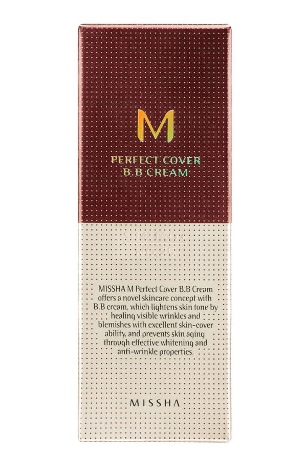 Missha M Perfect Cover BB kreem SPF42 PA+++No.25 Warm Beige 20ml - Image 2