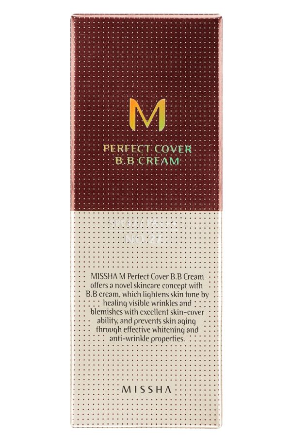 Missha M Perfect Cover BB kreem SPF42 PA+++No.27 Honey Beige 20ml - Image 2