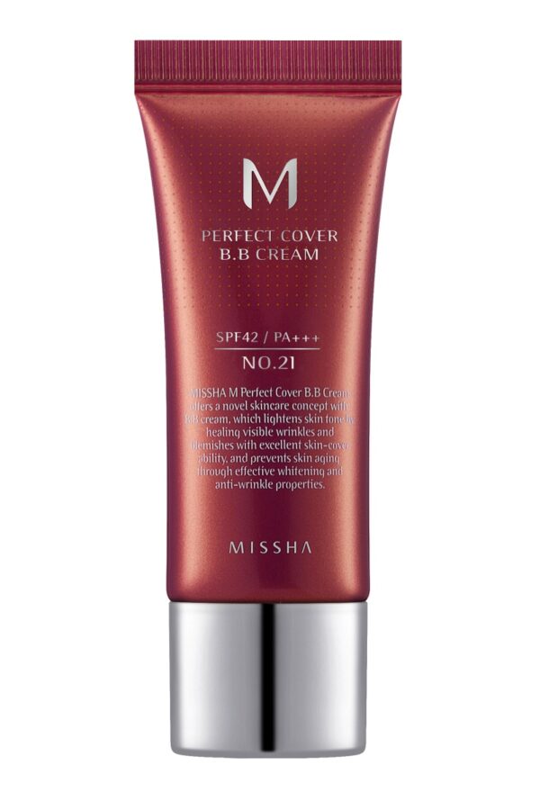 Missha M Perfect Cover BB kreem SPF42 PA+++No.21 Light Beige 20ml