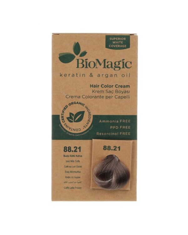 Biomagic Hair Color Cream kreemjas juuksevärv 88.21 Iced Milk Coffee 60ml