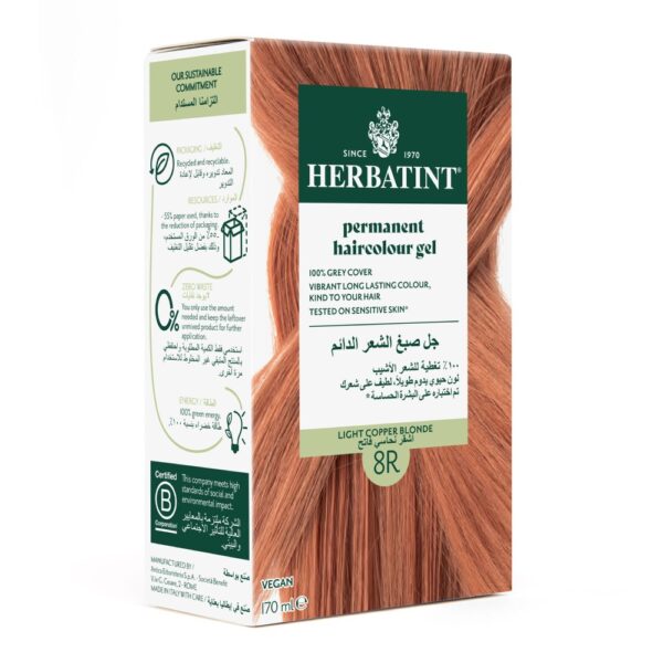 Herbatint Juuksevärv Hele vaskne blond 8R