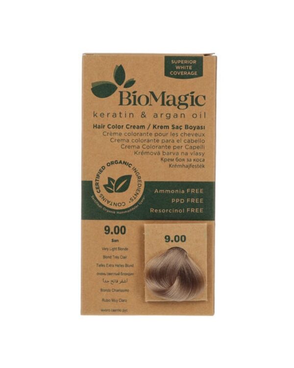 Biomagic Hair Color Cream kreemjas juuksevärv 9.00 Natural Very Light Blonde 60 ml