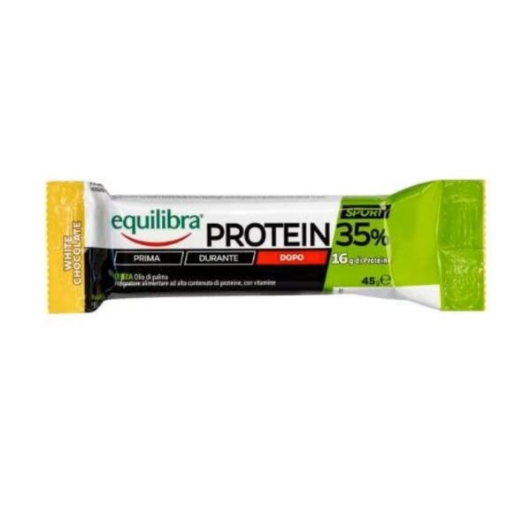 Equilibra Proteiinibatoon valge šok. glasuuriga 45 g
